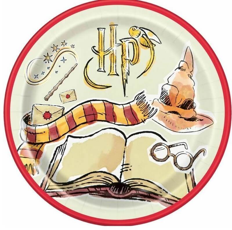 Harry Potter párty riad - papierové taniere