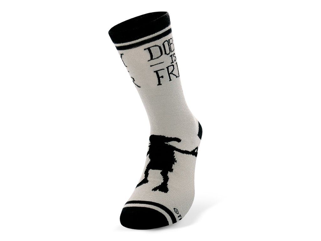 Harry Potter Ponožky Dobby - šedé unisex ponožky s motívom Dobbyho | Svetkuziel.sk