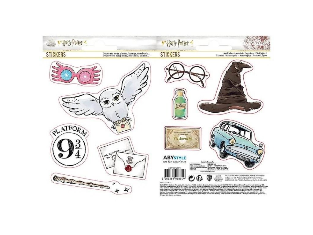 Harry Potter Samolepky - Magické predmety (10 ks) — detail | Svetkuziel.sk