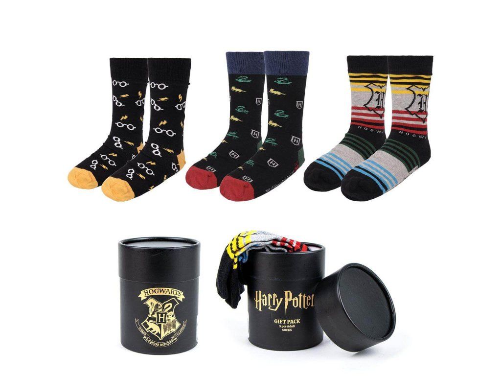 Harry Potter Ponožky Darčeková sada - 3 páry v darčekovej krabičke | Svetkuziel.sk