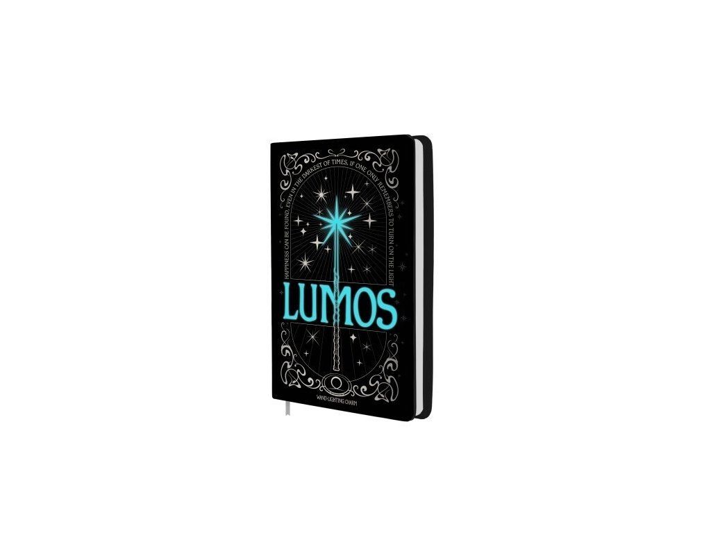 Harry Potter Zápisník Lumos svietiaci A5 s prútikom | Svetkuziel.sk