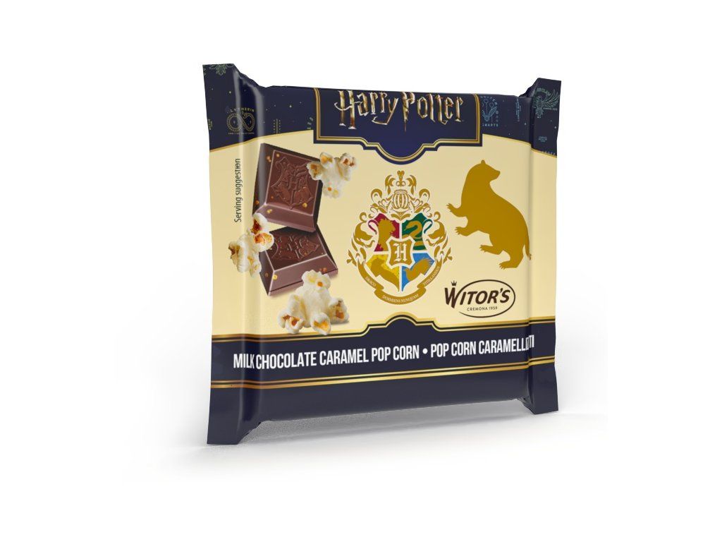 Harry Potter čokoláda karamelizovaný popcorn z sady Čokoládový sen
