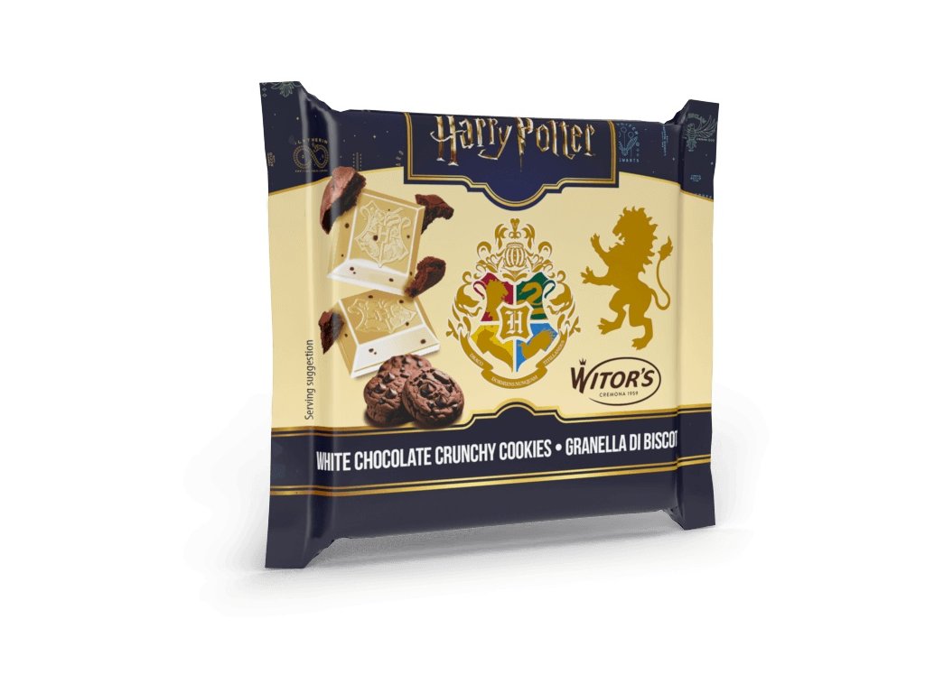 Harry Potter biela čokoláda s cookies z sady Čokoládový sen