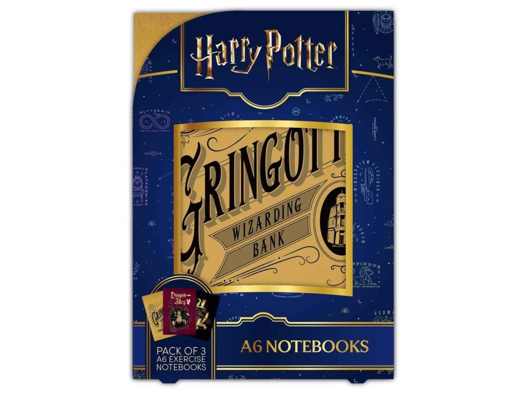 Harry Potter Set zápisníkov Kúzelné zápisníky 3 ks A6 | Svetkuziel.sk