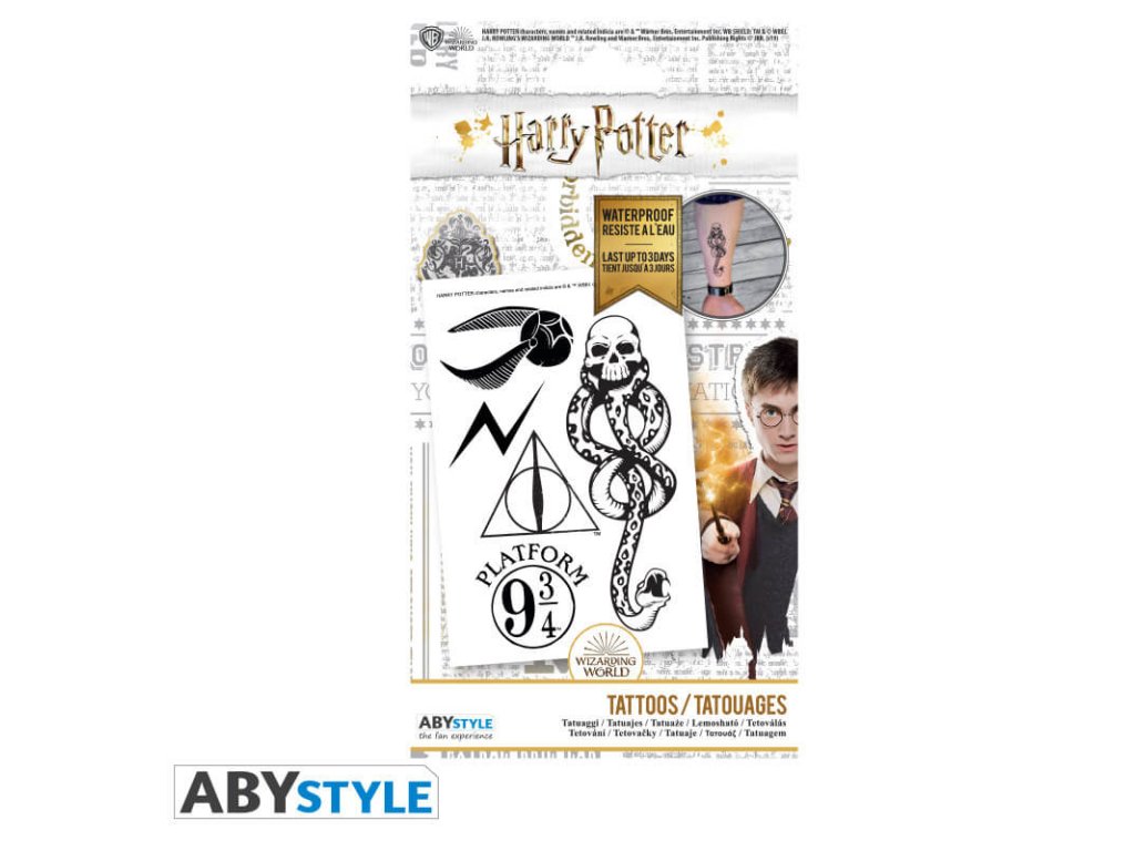 Harry Potter Tetovačky Kúzelné symboly - balenie | Svetkuziel.sk