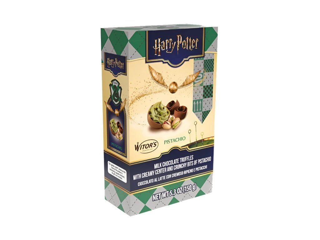 Harry Potter Pistáciové Zlaté strely Slizolin - balenie 12 prémiových praliniek | Svetkuziel.sk