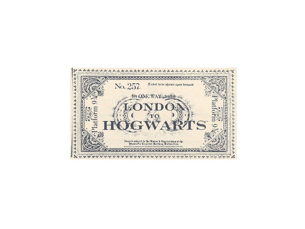 Harry Potter Obrúsky Cestovný lístok do Rokfortu | Svetkuziel.sk