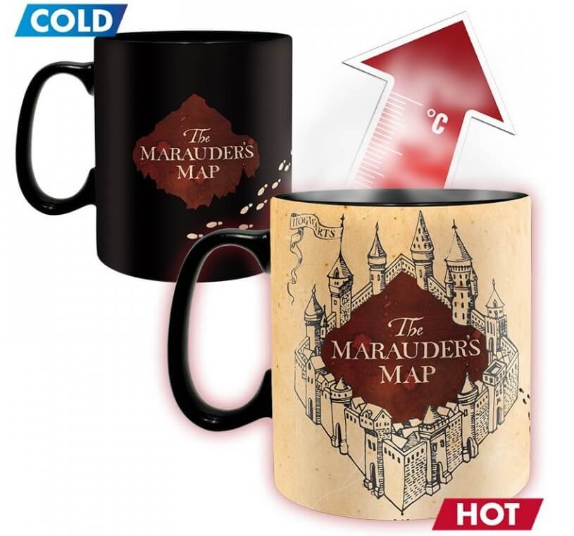 Harry Potter Hrnček Záškodnícka mapa meniaci - studený a horúci stav