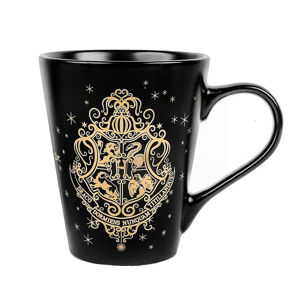 Harry Potter Hrnček Rokfortský erb a Fénix 250ml čierny