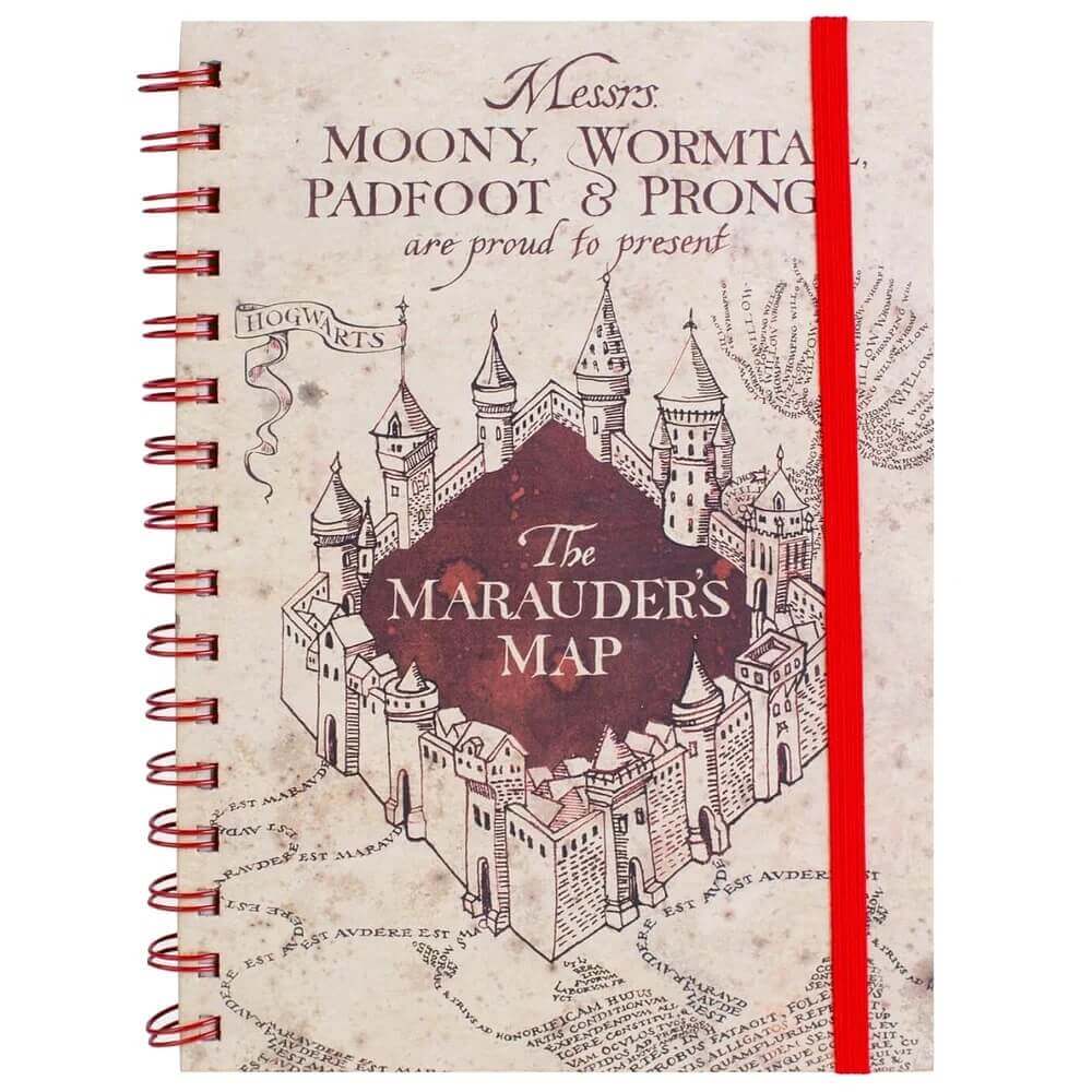 Harry Potter Zápisník krúžkový Záškodnícka mapa A5