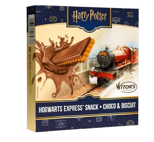 Harry Potter Sušienky Rokfortský expres mliečna čokoláda - sušienka v tvare lístka