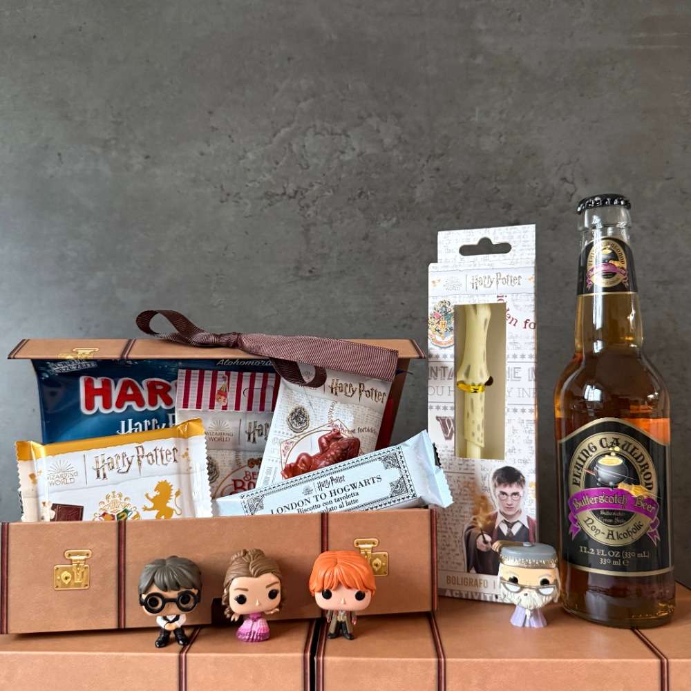 Harry Potter darčeková sada Sledujeme Harryho — Rokfortský kufrík s obsahom