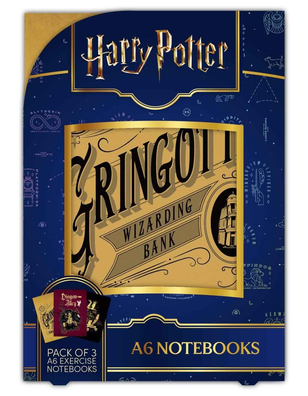 Harry Potter Set zápisníkov Kúzelné zápisníky 3 ks A6