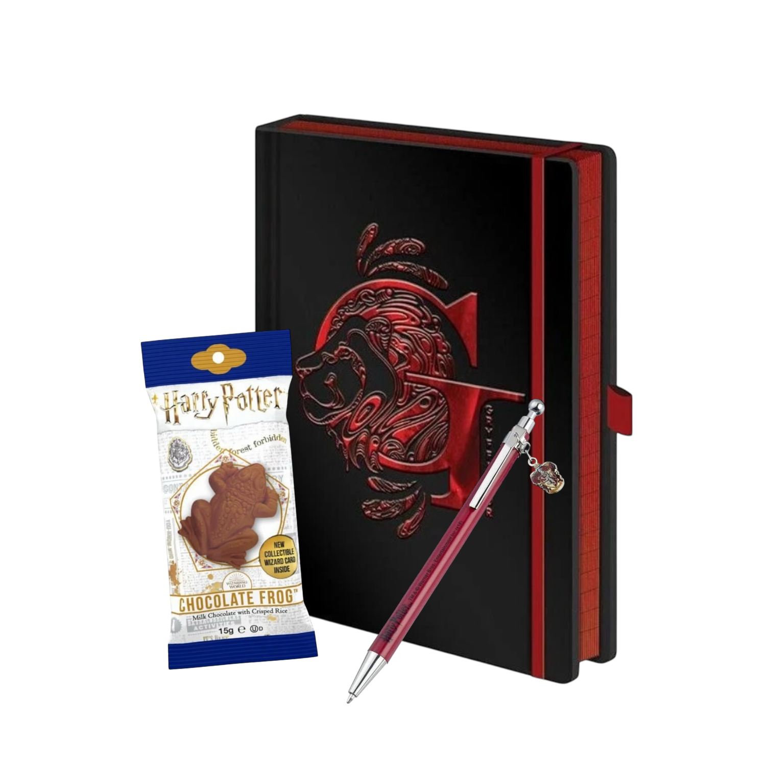 Harry Potter Základný set Chrabromil zápisník pero Čokoládová žaba