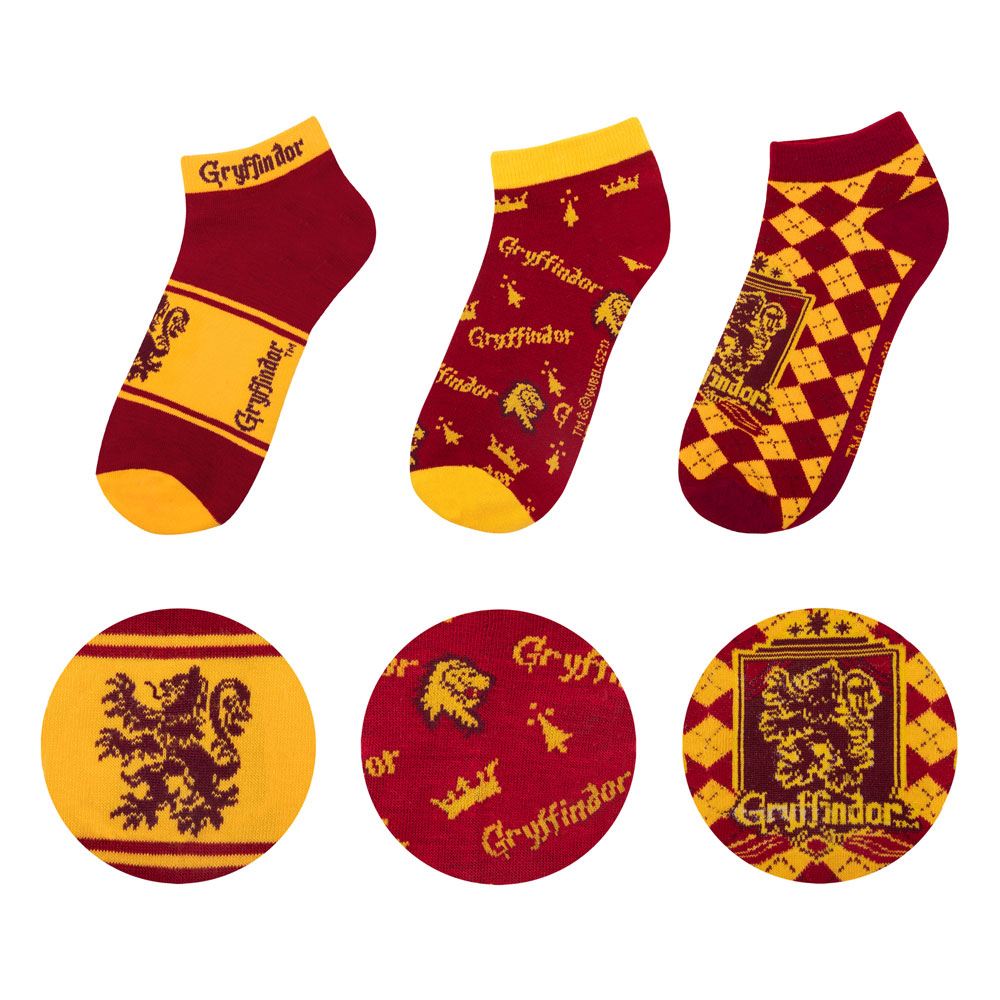 Harry Potter Ponožky Chrabromil set 3 párov kotníkové