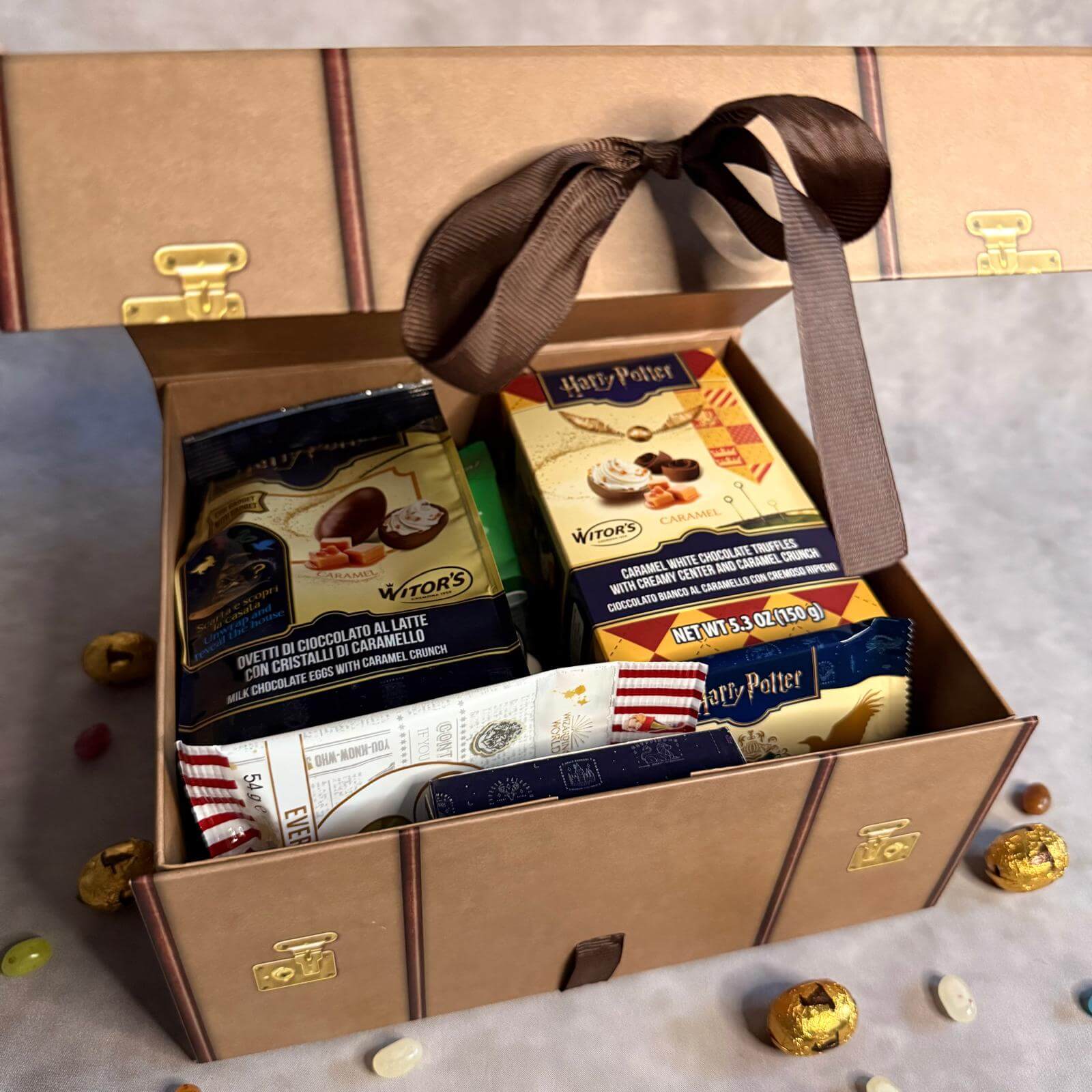 Kufrík plný dobrôt detail obsahu